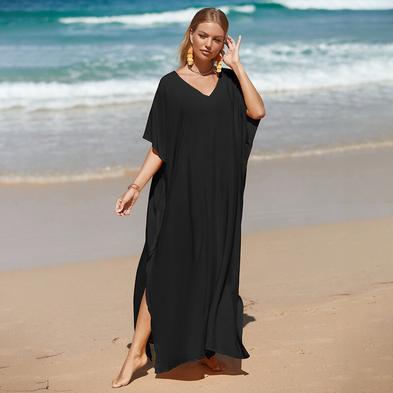 Robe de plage ample surdimensionnée style bohème pour femmes, veste de Bikini, vêtements de protection solaire, vert, printemps et été 2023