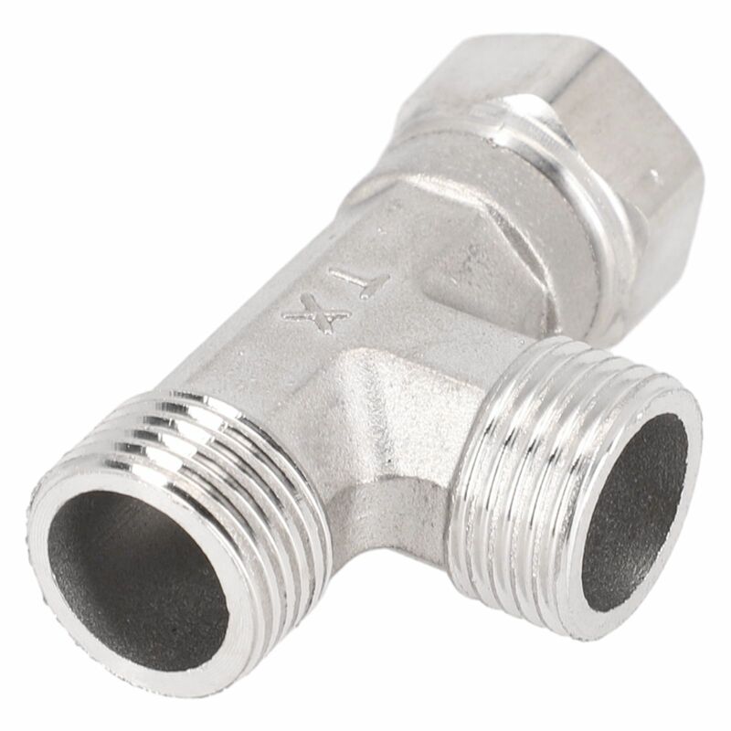 Stylish and Durable T Adapter 3 Way Valve Premium Safety Features  Long lasting Stainless Steel  Ideal for Bathroom  Toilet