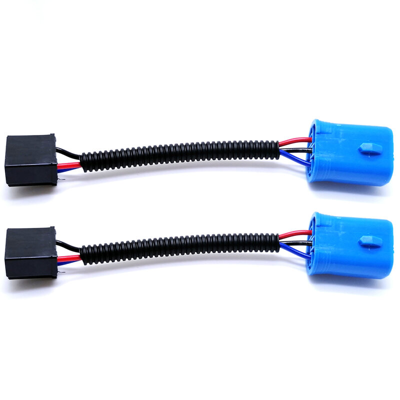 NHAUTP 2Pcs HB5 9007 Male to H4 Female Adapter Wire Harness Replacement For Hummer H2 Headlight Base Connector