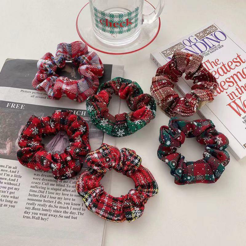 1/3/5PCS Hair Rope Multi Scenario Usage Simple And Elegant Party Hair Accessories Red Fat Intestine Ring Elastic But Not Tight