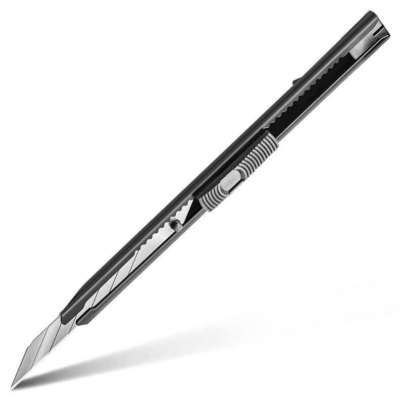Deli-Couteau utilitaire rétractable en acier au carbone SK5, coupe-boîte, 30 °, petits outils de coupe artisanaux, travail pointu, fournitures d'art, gadgets de bureau