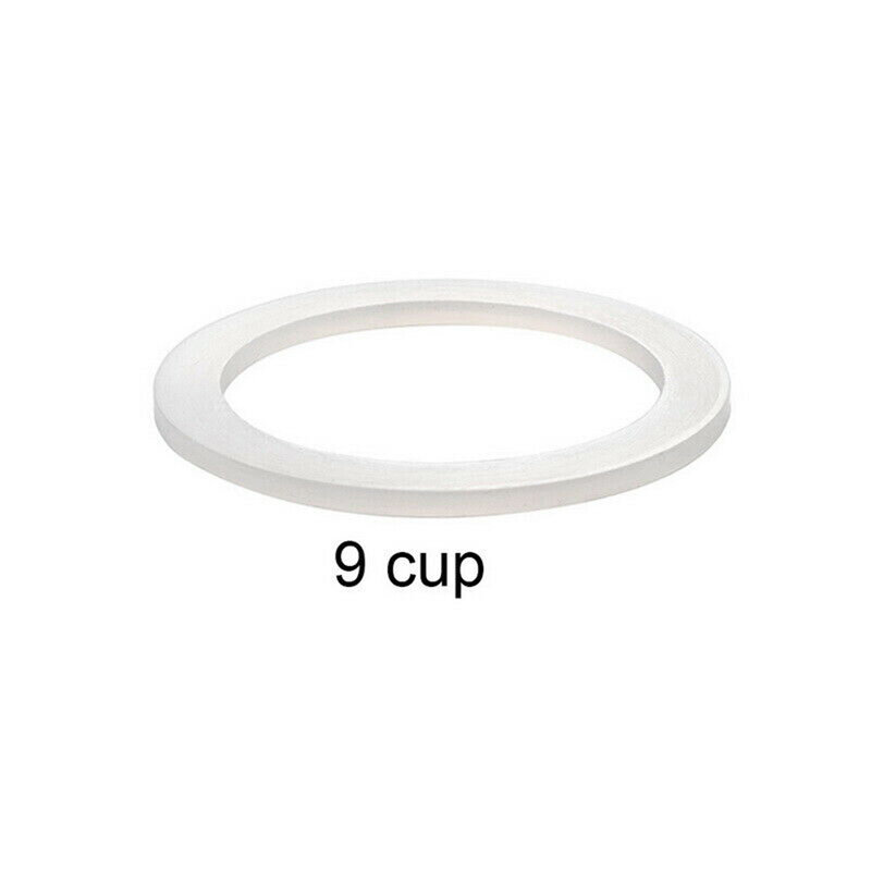 แหวนซิลิโคนซีลวงแหวนปะเก็นแหวนอะไหล่เครื่องซักผ้าสำหรับหม้อกาแฟเอสเพรสโซชิ้นส่วนเครื่องทำกาแฟขนาด1/2/3/6/9/12ถ้วย
