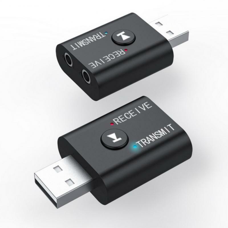 1 ~ 10 шт. приемник-передатчик Bluetooth 5,0 2 в 1 беспроводной аудио 3,5 мм USB Aux музыкальный адаптер для автомобильного динамика ПК ТВ