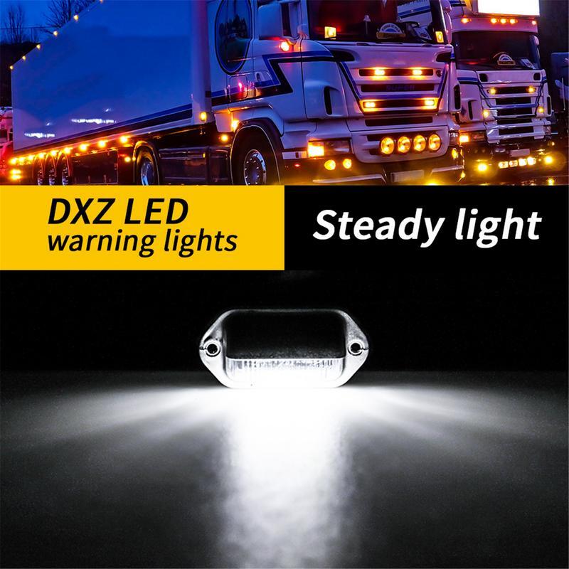 Luz LED trasera para matrícula, lámpara impermeable de 12V a 24V CC, 6 LED, para camión, SUV, remolque, furgoneta, RV, barco y coche