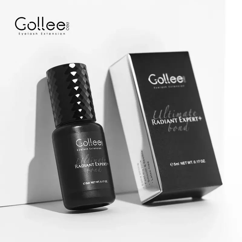 Gollee-pegamento para extensiones de pestañas, pegamento de secado rápido, sin látex, profesional, resistente al agua, suministros para extensiones de pestañas, 0.5S
