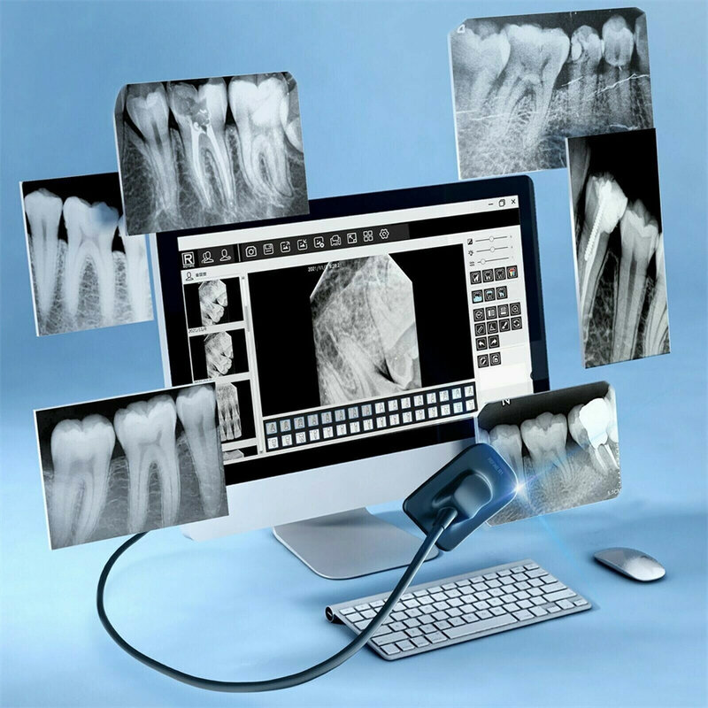 Sensor sinar X gigi Digital medis harga pabrik Sensor sinar X klinik Intraoral ukuran besar 2 Sensor Eco Senor I Sensor Dental X ray