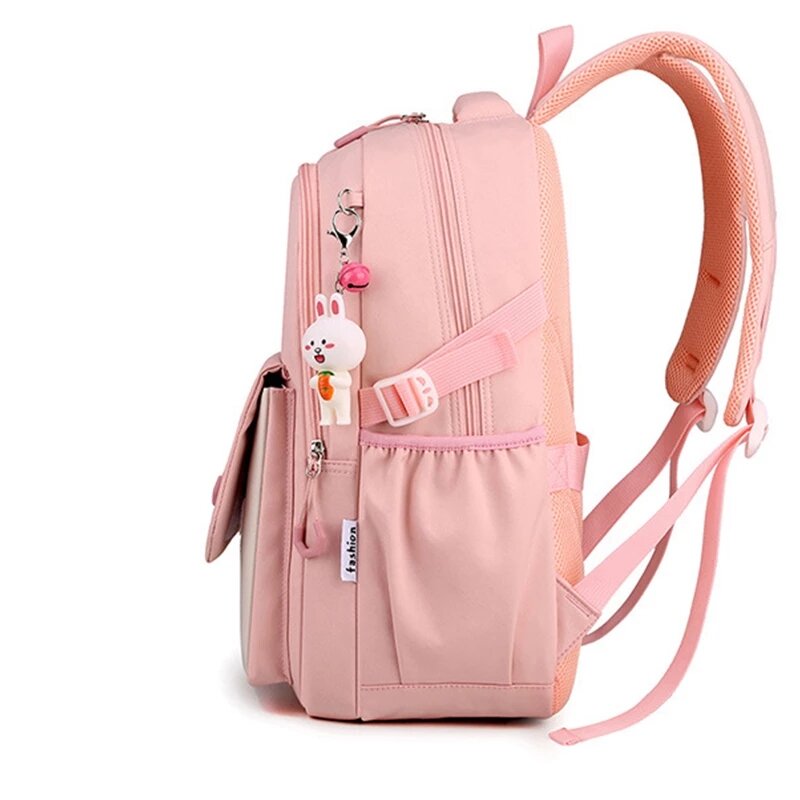 Рюкзак для девочек, сумка для учеников начальной школы, женская розовая сумка для книг, Детские ранцы, ранец для подростков, женский рюкзак