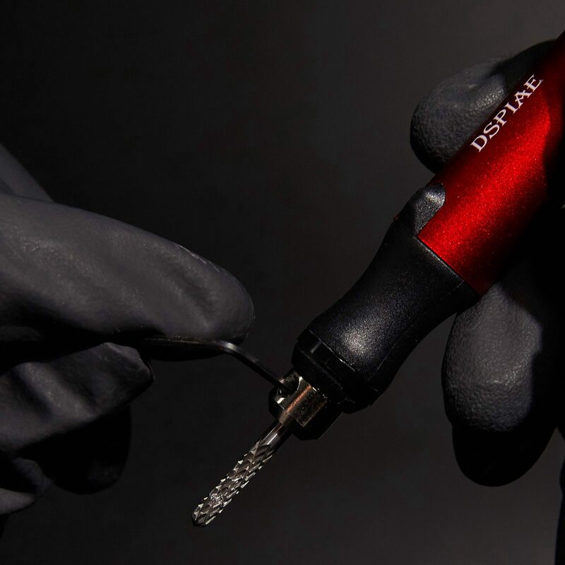 Dspiae-ミニサイズの電気研ぎ器,コレクションES-P,黒,赤,または黒のペンを備えたポータブル電動工具