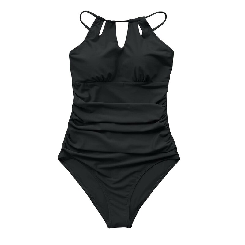 Jednoczęściowy strój kąpielowy damski bardzo dopasowana wycięty strój kąpielowy Sling strój kąpielowy seksowny solidny damski jednoczęściowy strój kąpielowy Ropa De Mujer