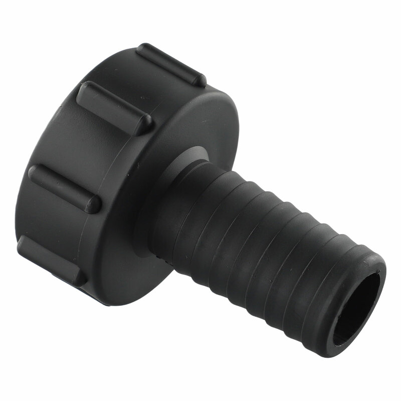 High Quality Bucket Connector IBC Tank Adapter Black Home PP Plastic Replacement Tap Thread 1/2in 3/4in 1in 2in