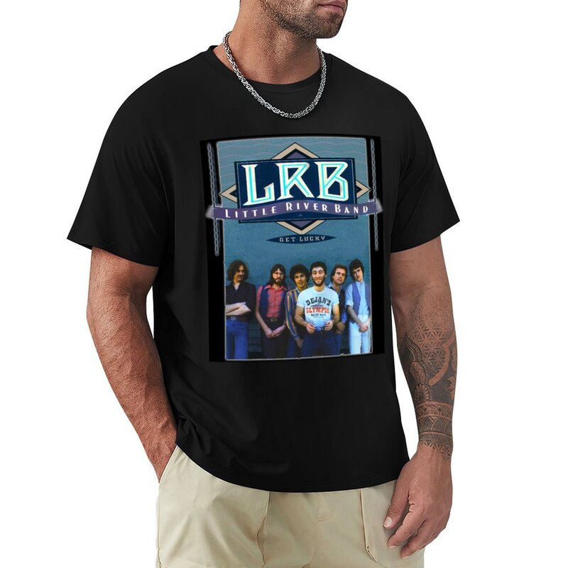 리틀 리버 밴드 티셔츠, 땀, 오버사이즈 남성, 키 큰 티셔츠