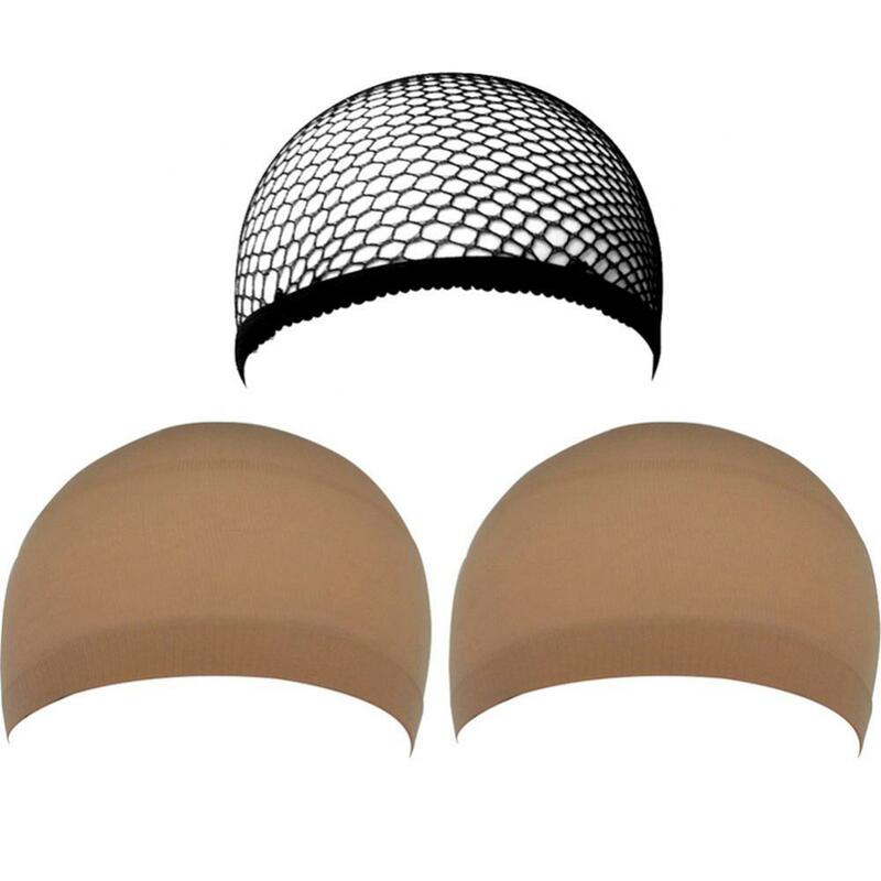 Alta elasticità calza maglia parrucca Caps cappelli retina per capelli invisibile HD parrucca Cap per parrucche anteriori in pizzo trasparente calza parrucca Caps