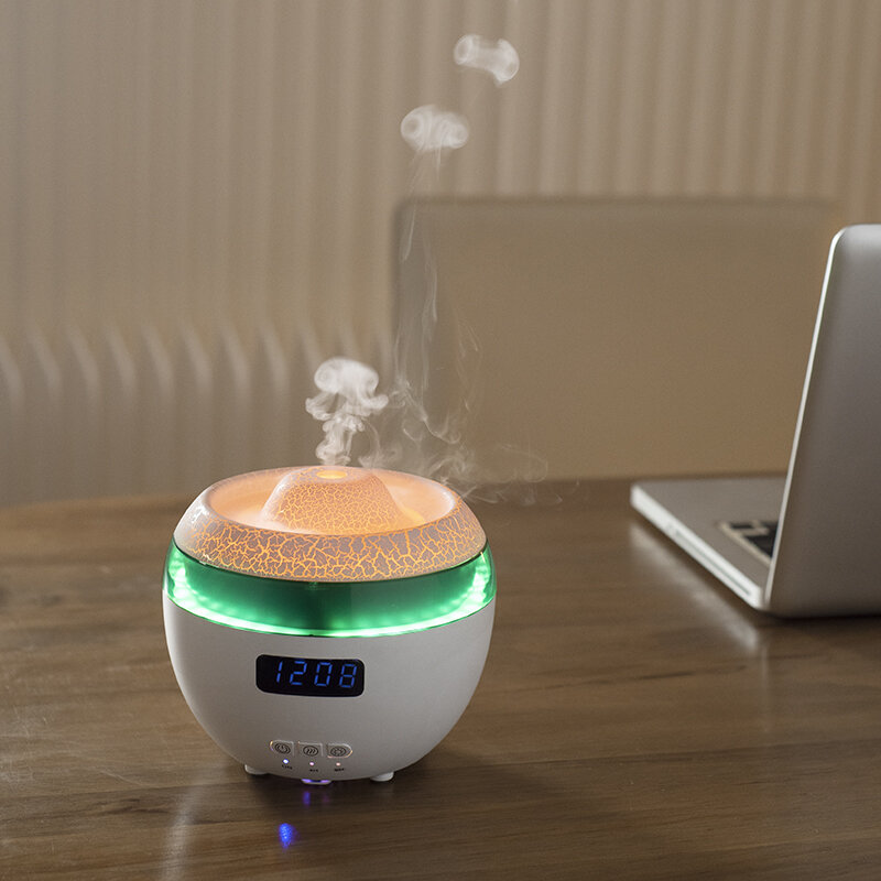 2024 New Xiaomi Flame Aroma Diffuser Humidificador Colorful Light Jellyfish Spray Volcano Fragrance Oil Humidifier with Remote
