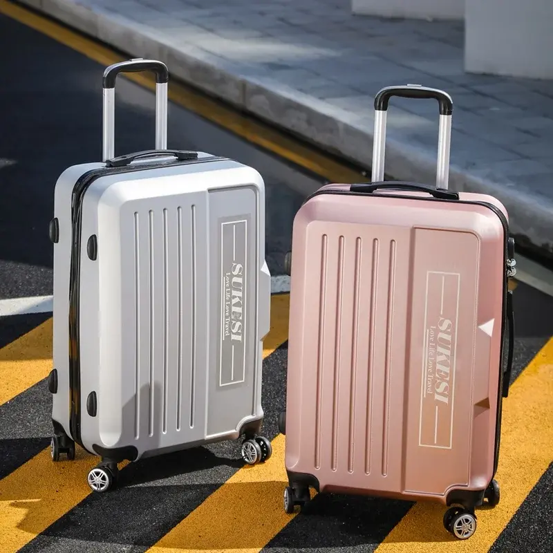 Aluminum Frame Luggage Men's Women's Trolley Case Durable 20-inch Small Travel Boarding Password Suitcase Leather Suitcase