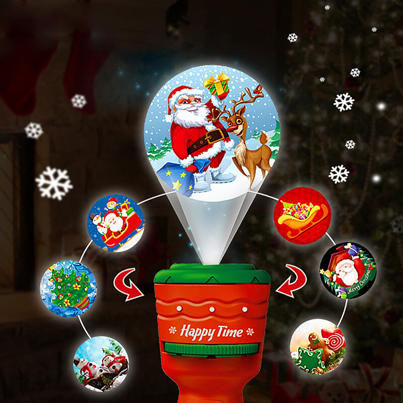 Linterna de proyección para niños, proyector de luz Kawaii, Animal de dibujos animados, foto nocturna, regalo de Navidad, 1 unidad
