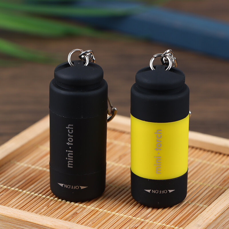 LED Mini Taschenlampe tragbare USB wiederauf ladbare Schlüssel bund Taschenlampen wasserdichte Outdoor-Wander Camping Taschenlampe Laterne