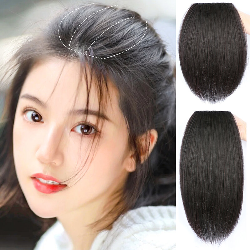 Clip in Hair Extensions, Dark Brown 1pcs, Real Remy Natural Human Hair Extensions Silky Straight Thick Hair