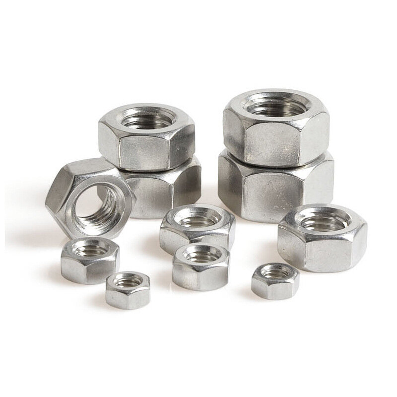 10/20/50/100pcs M2 M3 304 Stainless Steel Nut Hex Hexagon Nut Screw Bolt 3D Printer Parts