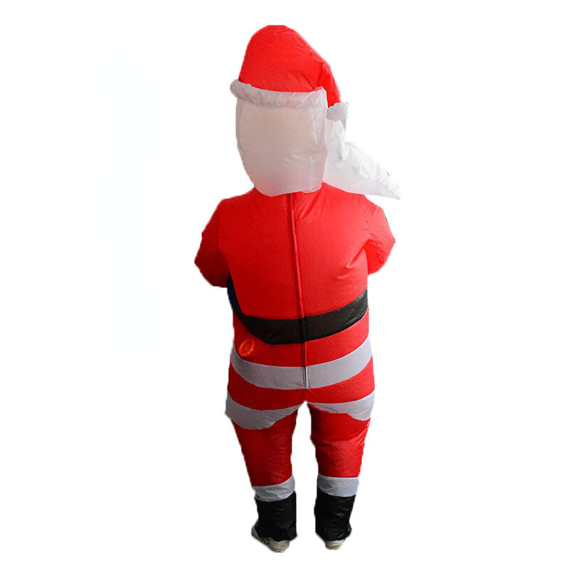 Kerstversiering Volwassen Opblaasbaar Kostuum Santa Claus Knuffel Mensen Grappige Prop Kleding Man Vrouwen Mascotte Spoof Cosplay Kostuums