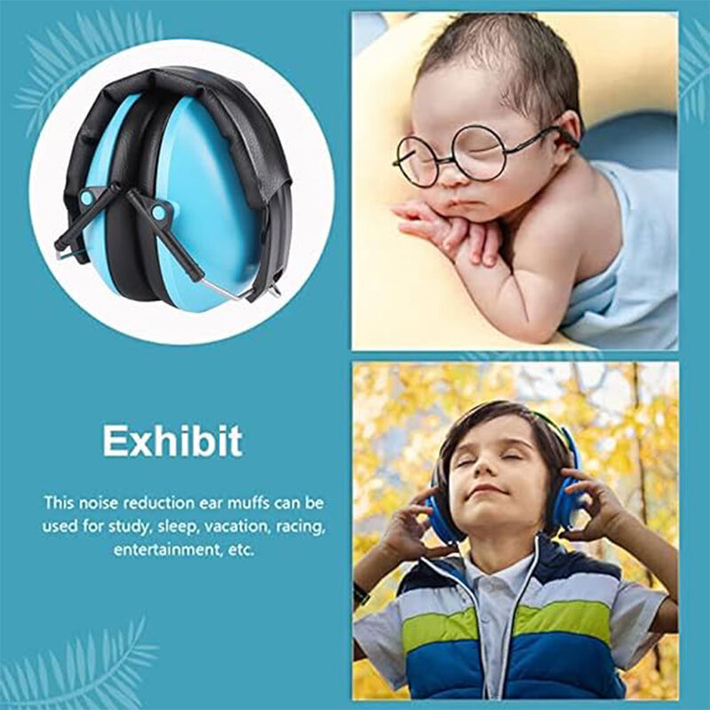 Paraorecchie per bambini regolabili Anti rumore morbido protezione dell'udito dell'orecchio del bambino bambini barella per l'orecchio del sonno cuffie per la riduzione del rumore del bambino