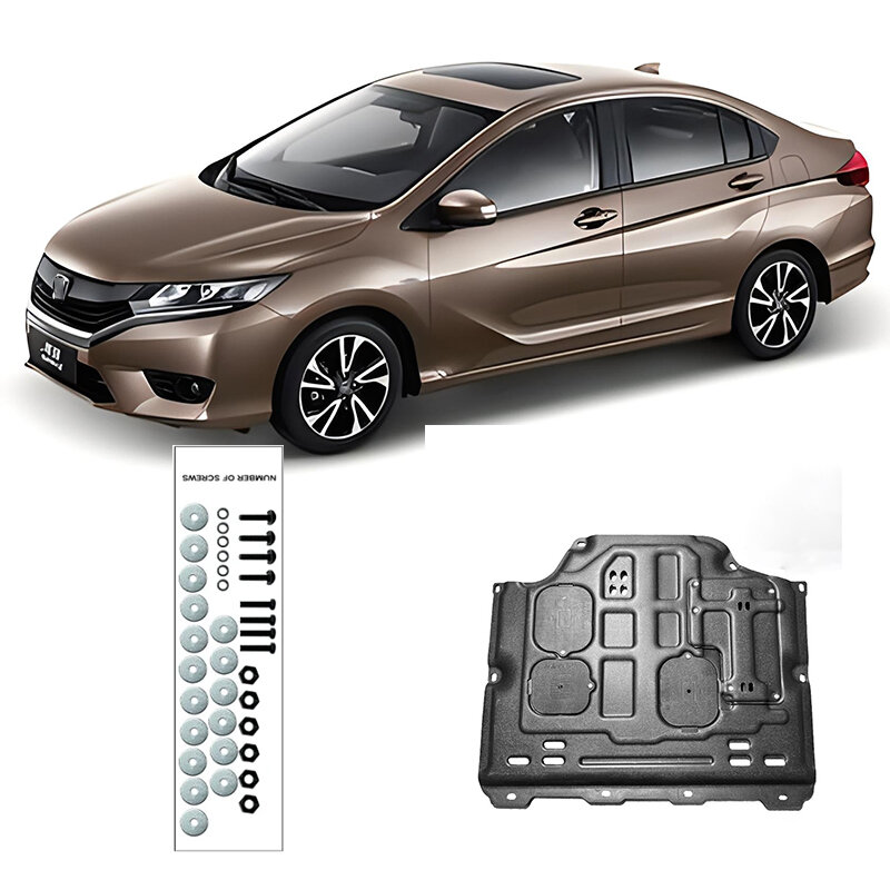 Protetor do respingo do motor do carro, tampa Fender lama, protetor de lama, acessórios pretos, Honda GREIZ 2015-2019