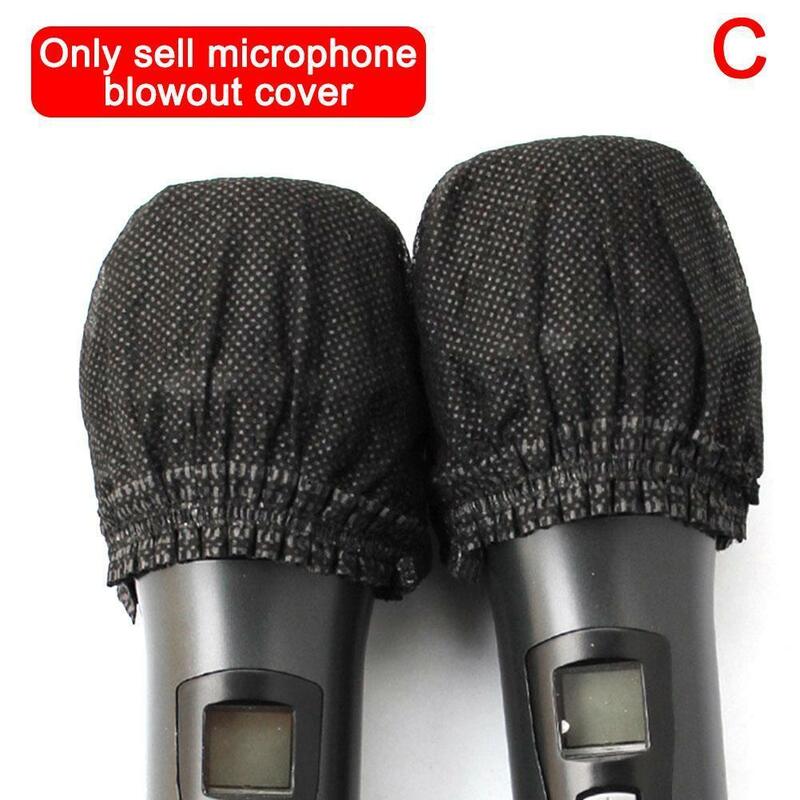 Одноразовые нетканые чехлы для микрофона, защитный чехол для микрофона, ветрозащитный экран для микрофона, для большинства микрофонов