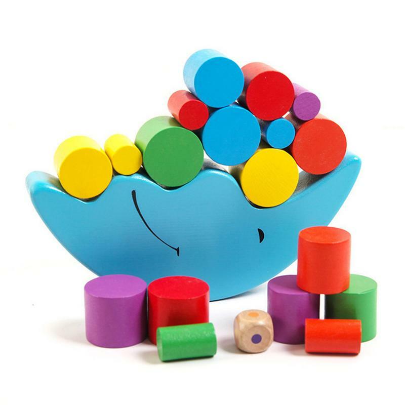 Balancing Blocks Wooden Toys Creative Balance Building Game Creative Kid Funny Toys For Toddler Boys Girls Kids Adults Teens