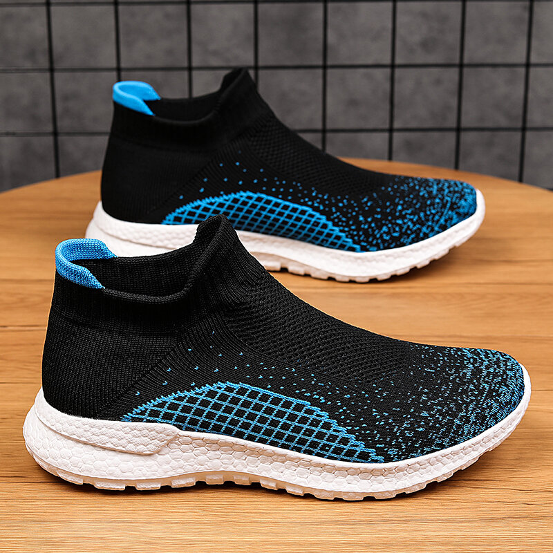 Women Men Sneakers Summer Breathable Low Top Casual Shoes Mesh Outdoor Men Running Shoes Soft Sole Lace Up Plus Size 35-46