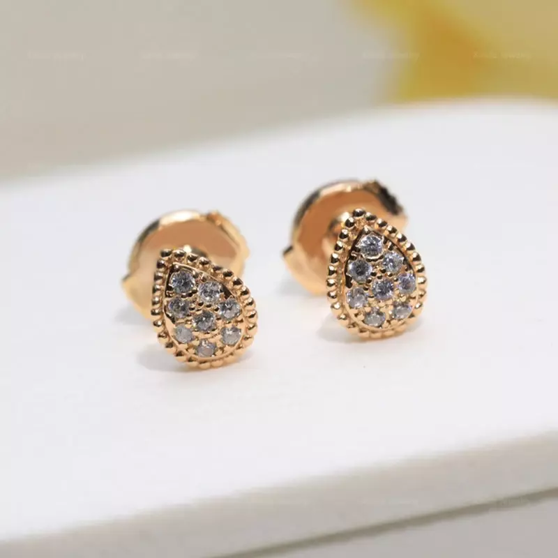 Classic Hot Selling S925 Sterling Silver Small Droplet Earrings for Women's Exquisite Luxury Brand Bohemian Cute Design Jewelry