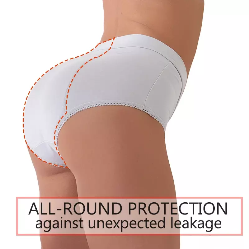 Women's Panties Anti-leakage Menstrual Panties Washable High-waisted Women's Physiological Underpants Underwear for Menstruation