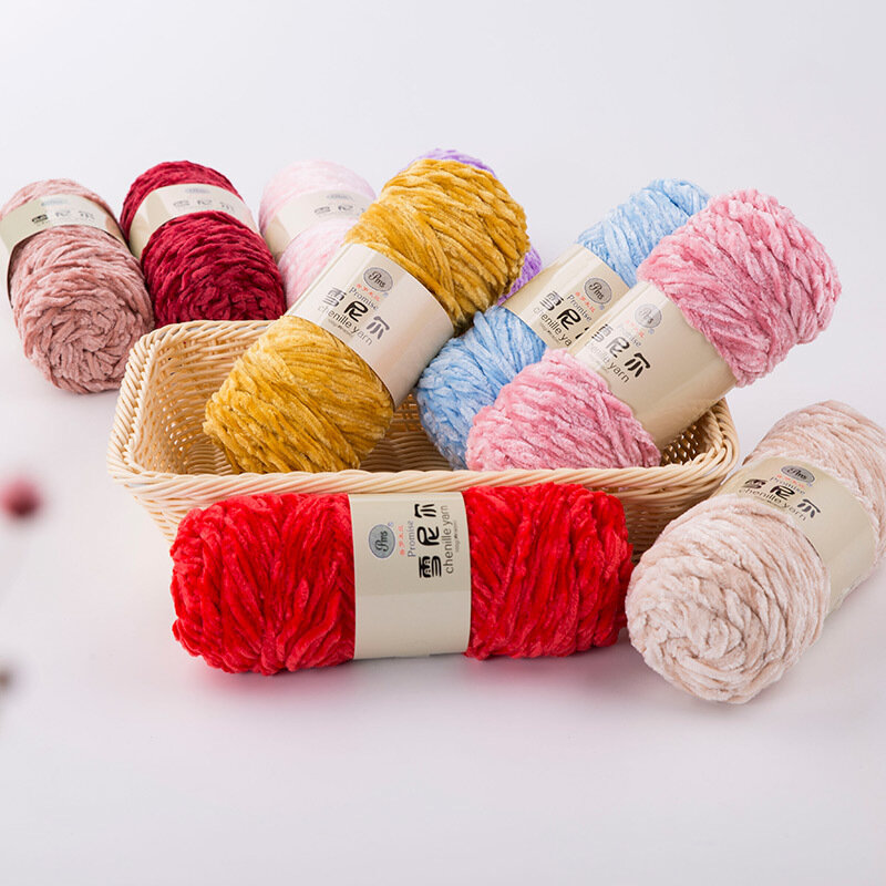 DIY-ポリエステル100% のベルベット糸,ぬいぐるみ,100g,130m