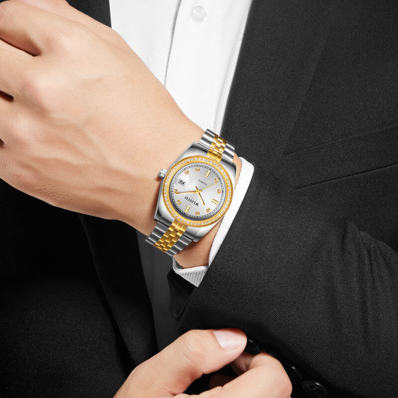 Лучший бренд класса люкс модные часы мужские 30ATM водонепроницаемые часы с датой спортивные часы мужские кварцевые наручные часы Relogio Masculino Box