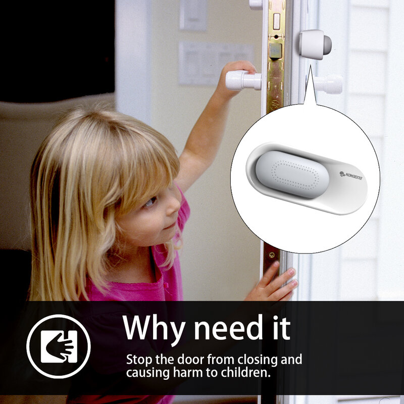 EUDEMON-Protector de pellizco de dedo para niños, Tope de puerta giratorio de seguridad para bebés, evita lesiones en la puerta para niños o mascotas, 1 unidad