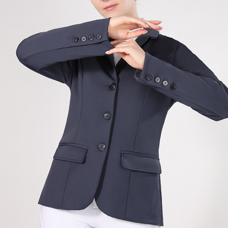 Elegant Women's Riding Competition Jackets Women's Equestrian Top Breathable 4 Ways Stretchy Ladies Horseback Clothing