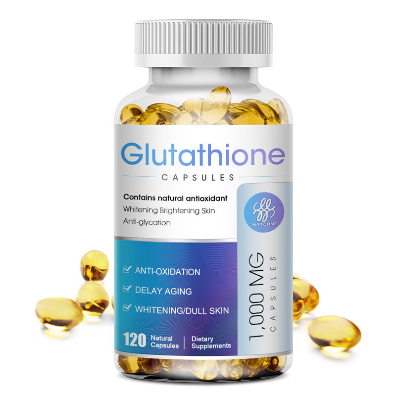 Cápsulas de proteína de glutatión originales, suplemento antioxidante, blanqueamiento, belleza, cuidado de la piel, suplemento de vitamina antienvejecimiento