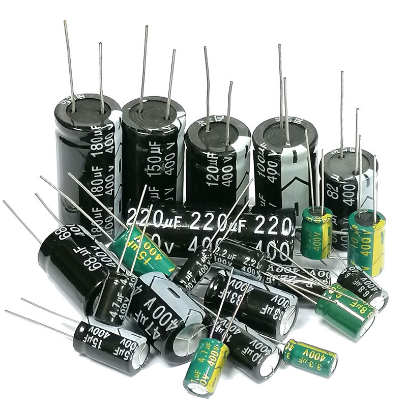 Condensador electrolítico de aluminio, 400V33uf, 13x20mm, 400v, 33uf, 33uf400v, 400v33mf, 33mf400v, 400v33MFD, 400wv, 400vdc, 33mf, 33MFD, 47uf