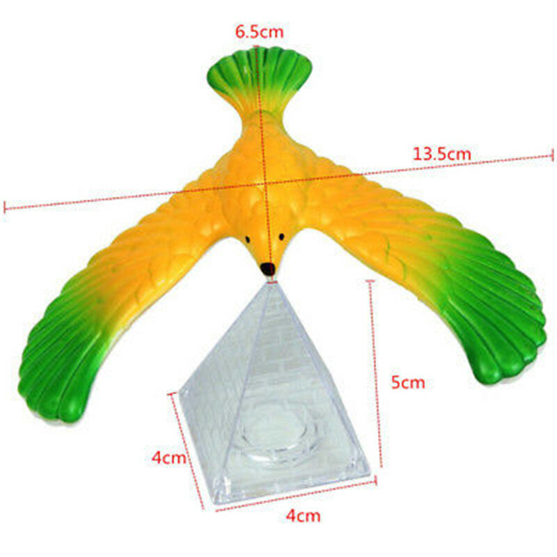 Забавный Балансирующий Орел с подставкой в виде пирамиды, Волшебная балансирующая птица, украшение для офиса и стола, Детская развивающая игрушка, подарок на день рождения