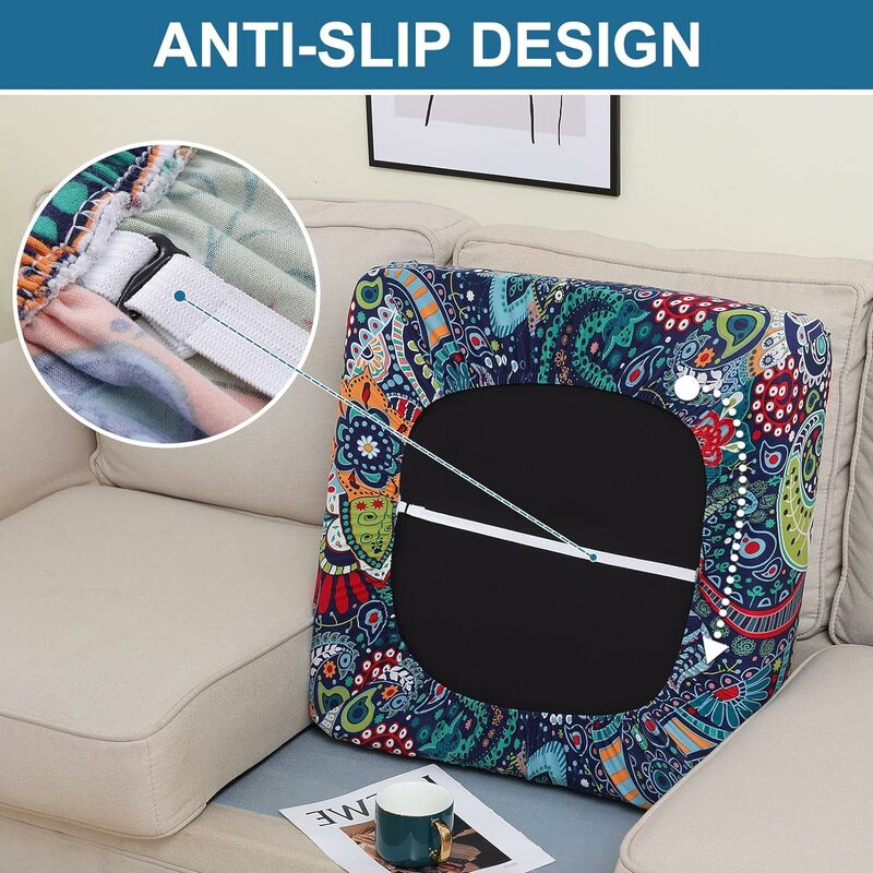 Não-Slip Stretch Sofá Almofada Cobre, Sofá Slipcovers, Soft Couch Covers, Substituição