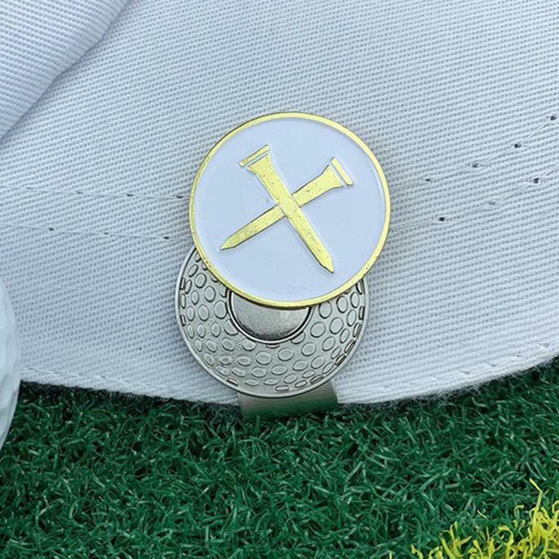 Marcador magnético de pelota de Golf para hombre y mujer, accesorio de Metal con Clip para sombrero, accesorios de Golf