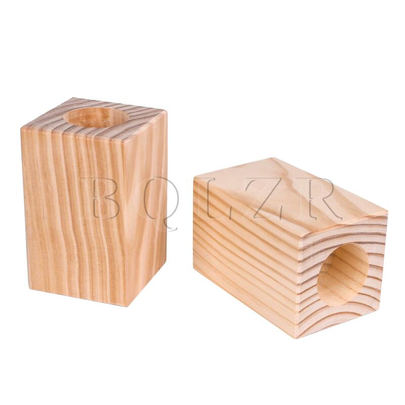 Деревянный подъемник для стола BQLZR, 4 шт., слот для карт, круглое отверстие, для кровати, 135x85x85 мм