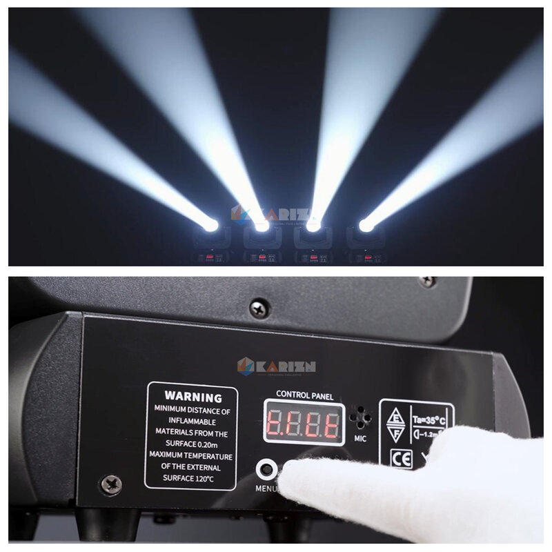Foco LED con cabezal móvil para iluminación de escenario, foco de luz de 1 a 12 piezas, 100W, 18 prismas para DMX512, fiesta, discoteca, Dj, boda, No hay impuestos