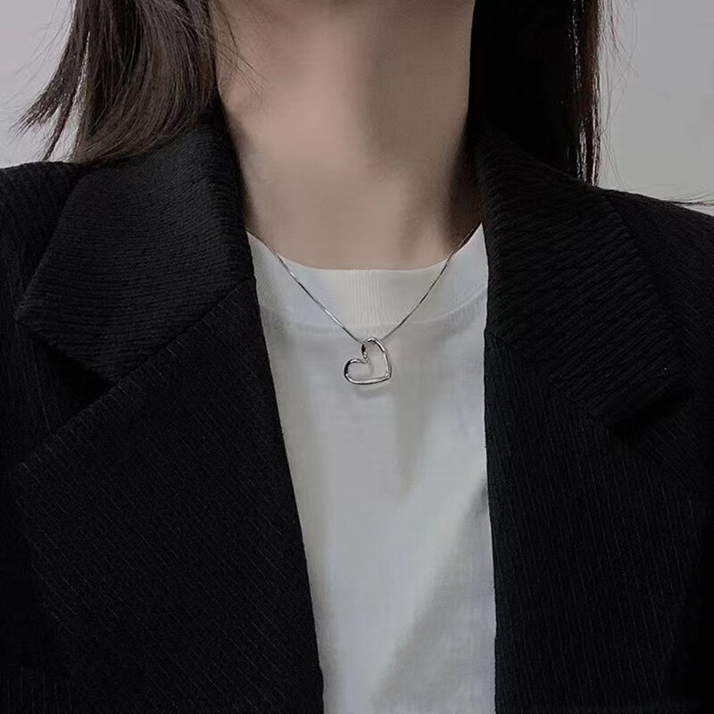 Neue Herz Halskette Damen Schlüsselbein Kette Hals Choker Halsketten für Frauen Schmuck Kostenloser Dropshipping Großhandel