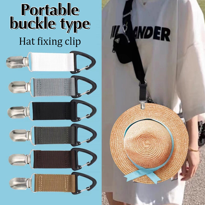 Outdoor Travel Straw Hat Clip Portable Hat Companion Bag Clip Multi-Purpose Outdoor Glove Storage Clip