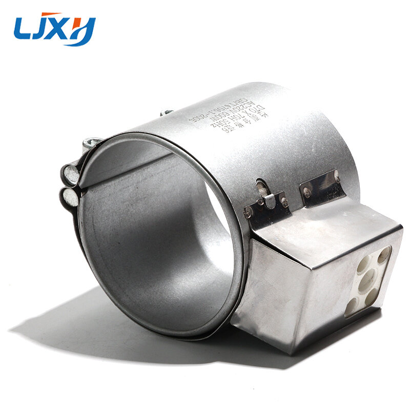 Нагревательный элемент LJXH 900 Вт-1200 Вт id140 мм с уплотнительным кольцом высотой 70-95 мм, Электрический промышленный алюминиевый электронный обогреватель диапазона 300 ℃-400 ℃