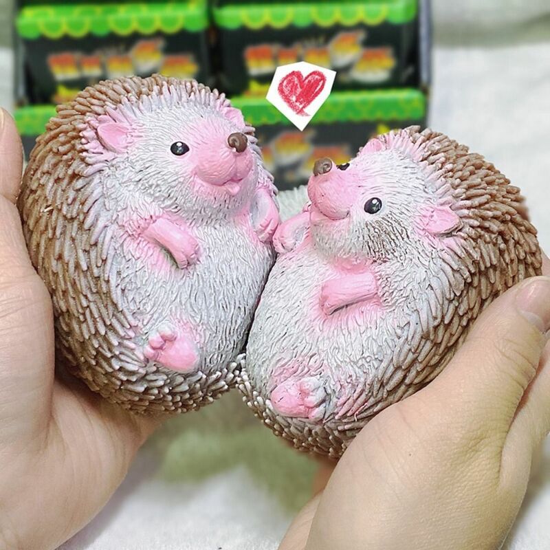Zwierzęta Cartoon Hedgehog dekompresyjne zabawki Kawaii szybkie odbicie zabawki typu Fidget dzieci zabawa TPR zabawki do ściskania Halloween