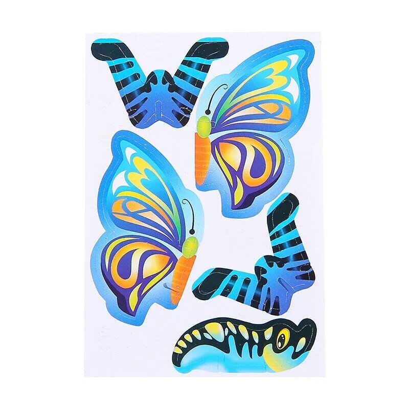 3D Three-Dimensional Paper Insect Puzzle for Kids, Children's Toys, Cartoon, Assembly Model, DIY, Educational Toy, 10Pcs