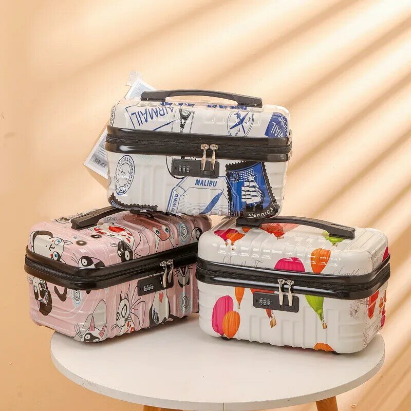 16IN 17IN 18IN Women's Portable Travel Travel Large Capacity Portable Waterproof Wash Bag Cosmetics Bag Storage Box Password