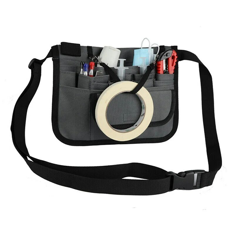 Unisex Enfermeira Organizador Belt, Fanny Pack, 13-bolso saco da cintura para tesoura, Kit de cuidados, Armazenamento de ferramentas, Bum Bag, Enfermeira Avental, Hip Bolsa