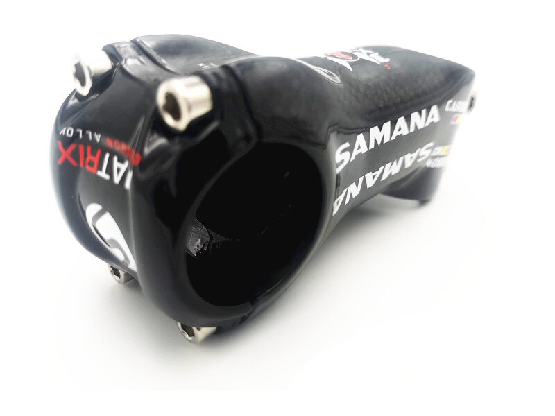 Samana wcs estrada bicicleta haste de carbono de alumínio mtb mountain bike stem peças 31.8*70-120mm 3k gloss preto