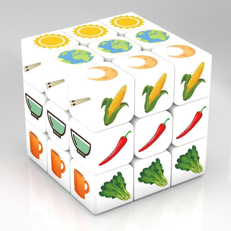 3x3x3 Puzzle Magico Cubo 3x3 Cubo Cubo Magico 5.6cm Twisty Puzzle Cubo giocattolo per bambini bambini Cubo Magico rimovibile